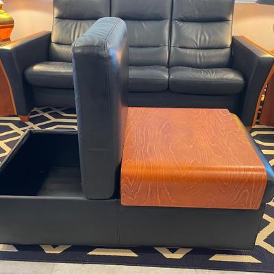 11 piece Ekornes complete living room set leather Stressless