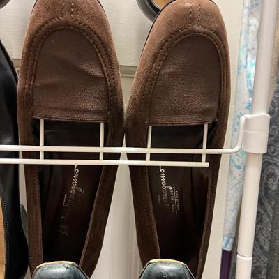 Lot of 9 Pairs Ferragamo Shoes Women's Sz 9, 9.5, 10