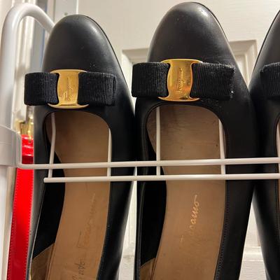 Lot of 9 Pairs Ferragamo Shoes Women's Sz 9, 9.5, 10