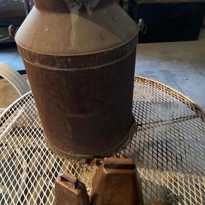 Milk can and bells