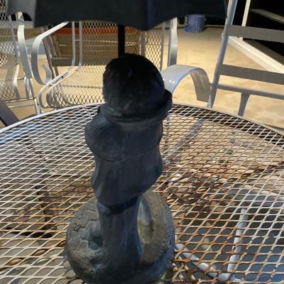 Henri studios heavy girl with umbrella statue