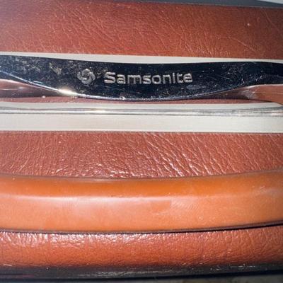 Vintage Samsonite briefcase and Igloo Plentikool cooler