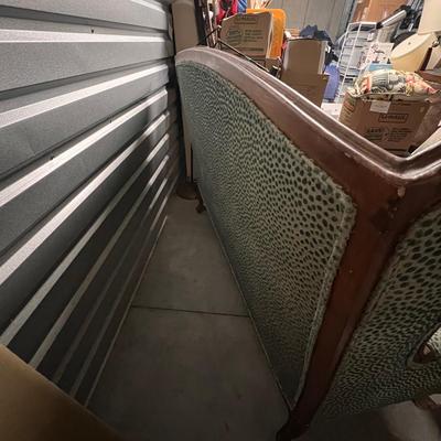 Blue High-Back Sofa w/ Claw Feet (1018FL-RG)