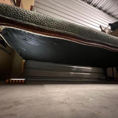 Blue High-Back Sofa w/ Claw Feet (1018FL-RG)