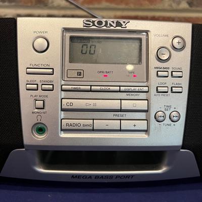 Sony Mega Bass Port Portable Cassette CD Player Radio