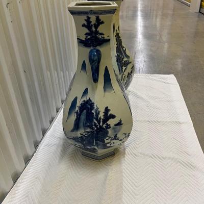 Pair of Matching Asian Vases (2058B-RG)