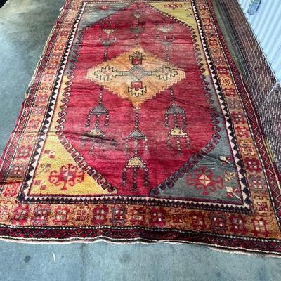 Turkish ‘Oushak’ Wool Rug 6' x 10' (1018FR-RG)