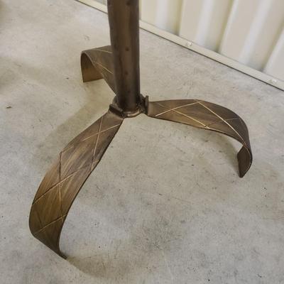 Two Metal-Brass Colored Small Tables (2058B-KD)