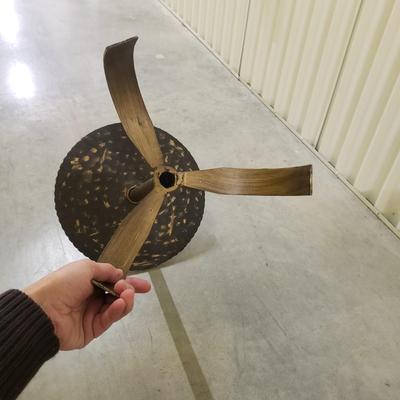 Two Metal-Brass Colored Small Tables (2058B-KD)