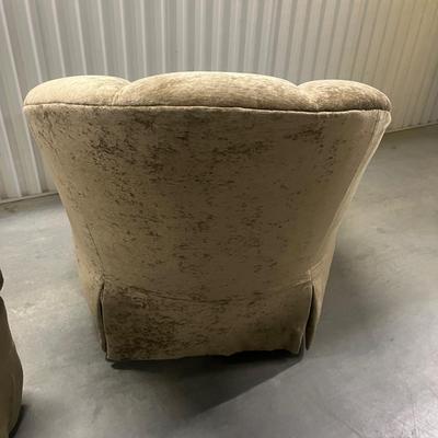 Four Pearson Padded & Upholstered Swivel Chairs (1018FR-MG)