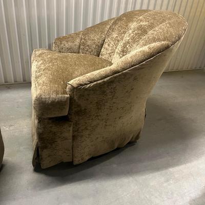 Four Pearson Padded & Upholstered Swivel Chairs (1018FR-MG)