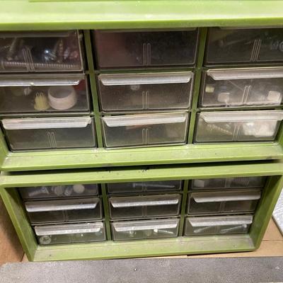 Box Lot Screws/Nuts/Bolts w/containers