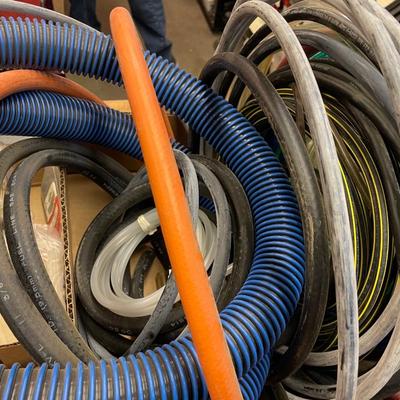 Box of various Plastic & Rubber Hoses