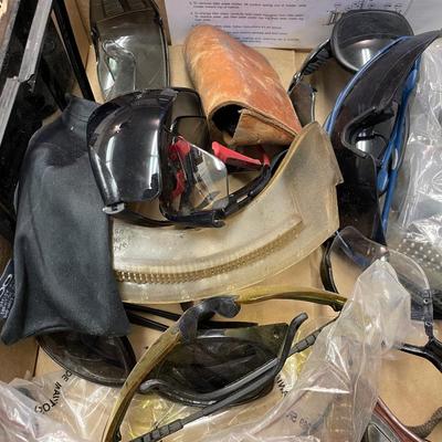 Box of about 15 Sunglasses/Safety Glasses/Welding Goggles