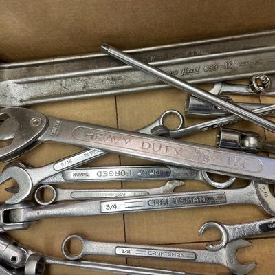 Box of mostly Crescent Wrenches