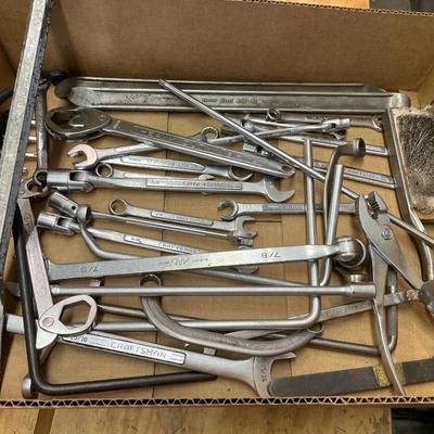 Box of mostly Crescent Wrenches