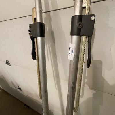 Pair of Saf-T-Lok ratcheting bars