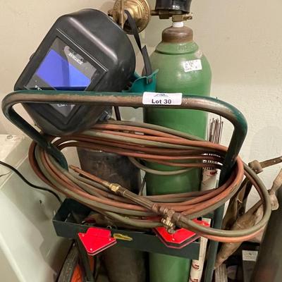 2 Welding Tanks/Torch/Cart/Masks