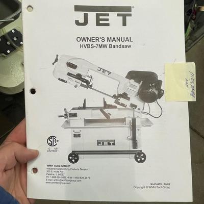 Jet - HVBS-7MW Horizontal/Vertical Bandsaw & extra blades