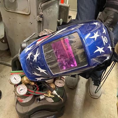 Small Oxy/Acetylene Welder / Patriotic Face Shield & More