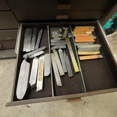 Kennedy Tool Box w/dozens of metal Latheing Tools/Bits - 6 Drawers Full