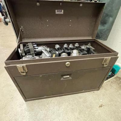 Kennedy Tool Box w/dozens of metal Latheing Tools/Bits - 6 Drawers Full