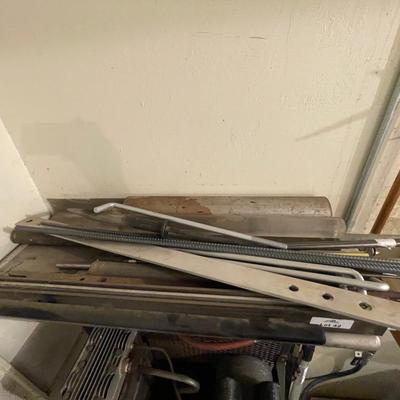 Misc. Steel Flat Pcs. & Bars & Pipe on Shelf