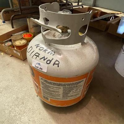 Partially Full Propane Tank