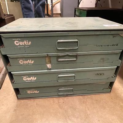Metal Storage Cabinet w/nuts/bolts/hardware