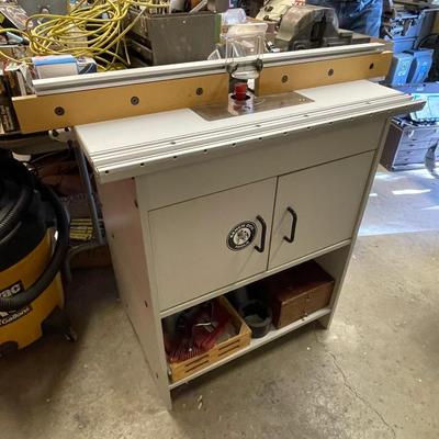 Bench Dog Router Table/Fence & built in electric Router