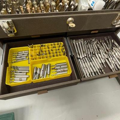 Kennedy Tool Box w/Drill & machine bits