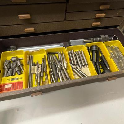 Kennedy Tool Box w/Drill & machine bits
