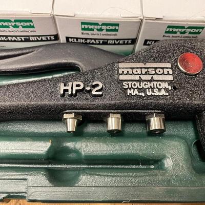 Rivet Gun by Marson w/case & rivets