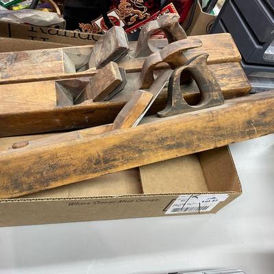 3 Vintage Wood Planers - VC Markings on some