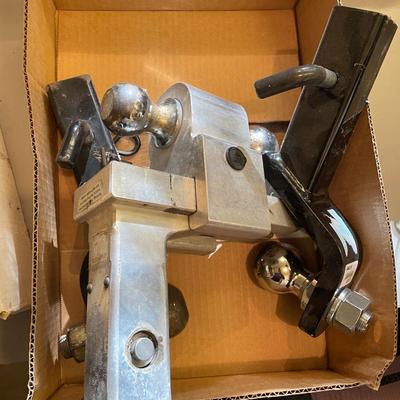 3 Ball Hitches - 1 is locking with several barrel type keys