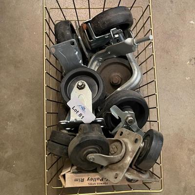 Basket of mainly solid Casters in various sizes