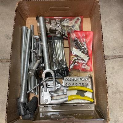 Box of Springs & Metal Pullers - 4 packages plus loose items shown
