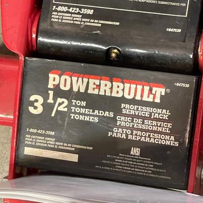 3-1/2 Ton Powerbilt Professional Service Floor Jack - like new