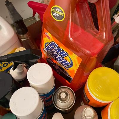 2 Boxes of Cleaning Products - Windex/Armor All wipes/Antifreeze so much more