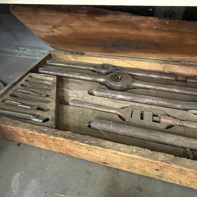 Vtg. Large Steel Tap Set