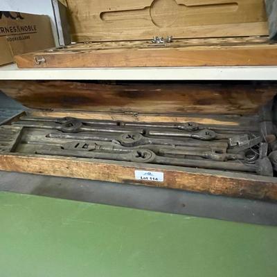 Vtg. Large Steel Tap Set