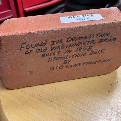 Vtg. Reno Virginia Street Bridge Brick