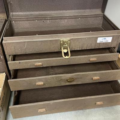 Kennedy Kits Brown 3 Drawer & top storage Tool Box