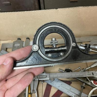 Box of about Calipers & Other Small measuring devices