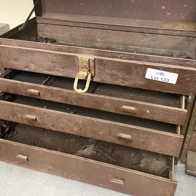 Kennedy Kits Brown Metal Tool Box