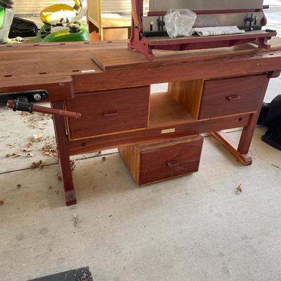 Garrett Wade wood long work bench