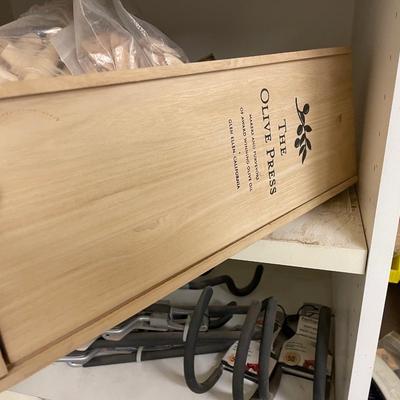 3 Shelves full of wood