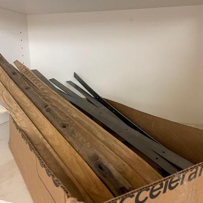 3 Shelves full of wood