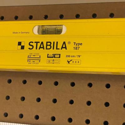 Stabila Type 187 Yellow 78" Long Level - German Made
