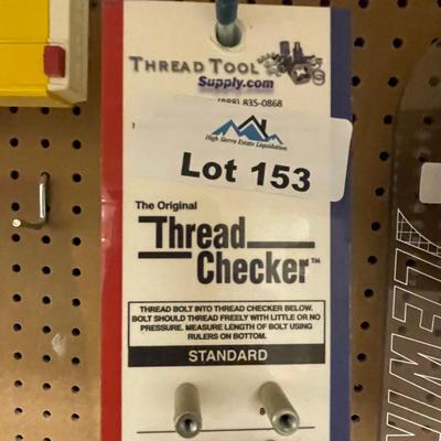 Thread Checker sizing Chart